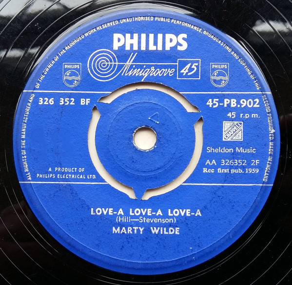 Marty Wilde - Donna (7") (Very Good Plus (VG+)) - Image 2