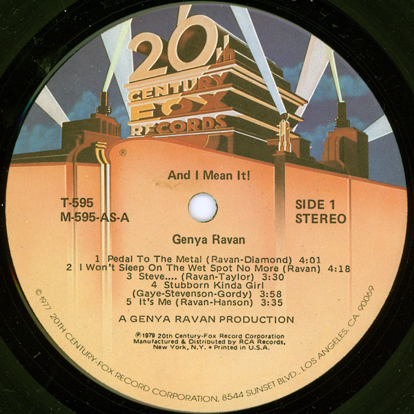 Genya Ravan - ...And I Mean It! (LP, Album) (Mint (M)) - Image 3