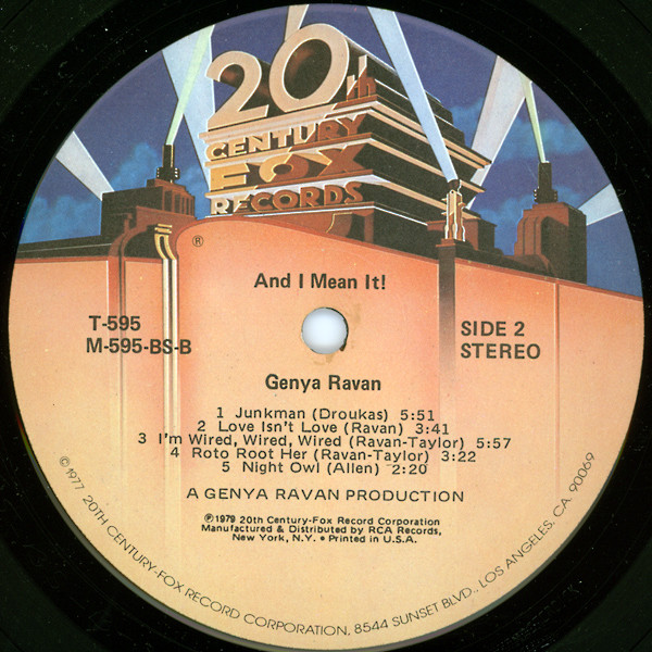 Genya Ravan - ...And I Mean It! (LP, Album) (Mint (M)) - Image 4