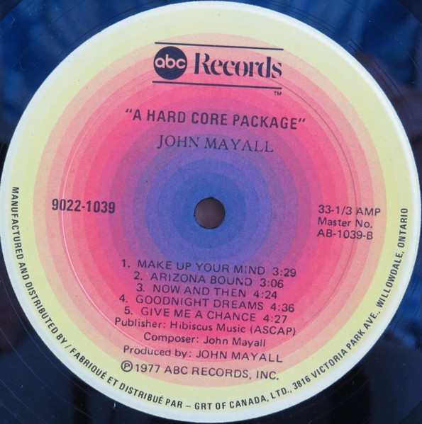 John Mayall - A Hard Core Package (LP, Album) (Mint (M)) - Image 4