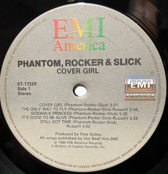 Phantom, Rocker & Slick - Cover Girl (LP, Album) (Mint (M)) - Image 3