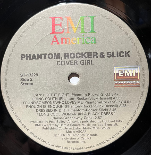 Phantom, Rocker & Slick - Cover Girl (LP, Album) (Mint (M)) - Image 4