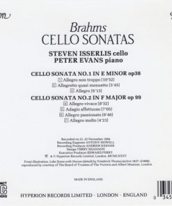 Alternative view of Johannes Brahms - Steven Isserlis, Peter Evans (5) - Cello Sonatas (CD) (Near Mint (NM or M-))