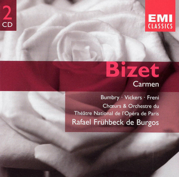 Georges Bizet / Grace Bumbry • Jon Vickers • Mirella Freni • Choeur Du Théâtre National De Paris & Orchestre National De L'Opéra De Paris • Rafael Frühbeck De Burgos - Carmen (2xCD, Album, RE, RM) (Near Mint (NM or M-))