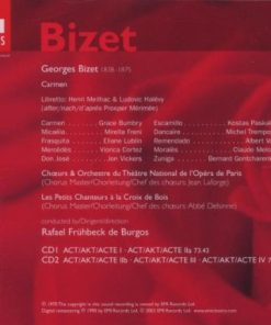 Alternative view of Georges Bizet / Grace Bumbry • Jon Vickers • Mirella Freni • Choeur Du Théâtre National De Paris & Orchestre National De L'Opéra De Paris • Rafael Frühbeck De Burgos - Carmen (2xCD, Album, RE, RM) (Near Mint (NM or M-))