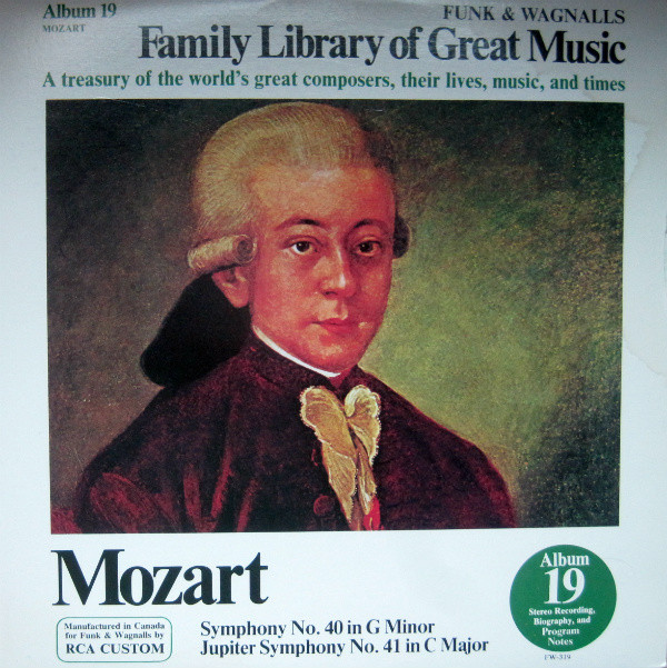 Wolfgang Amadeus Mozart - Symphony No. 40 In G Minor / Jupiter Symphony No. 41 In C Major (LP, Comp) (Mint (M))