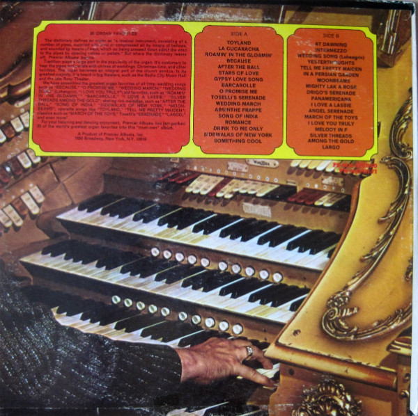 Unknown Artist - 35 Organ Favorites (LP) (Mint (M)) - Image 2