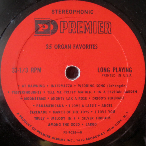 Unknown Artist - 35 Organ Favorites (LP) (Mint (M)) - Image 4