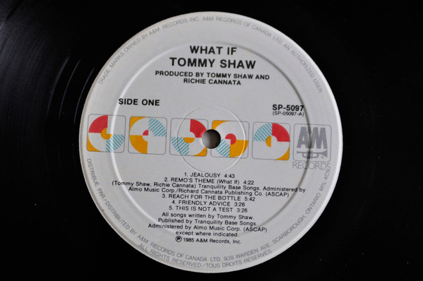 Tommy Shaw - What If (LP, Album) (Mint (M)) - Image 3