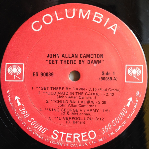 John Allan Cameron - Get There By Dawn (LP) (Mint (M)) - Image 3
