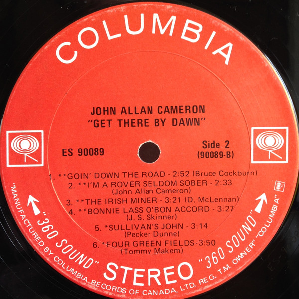 John Allan Cameron - Get There By Dawn (LP) (Mint (M)) - Image 4