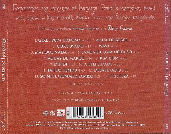 Various - Return To Ipanema (CD, Album) (Near Mint (NM or M-)) - Image 2