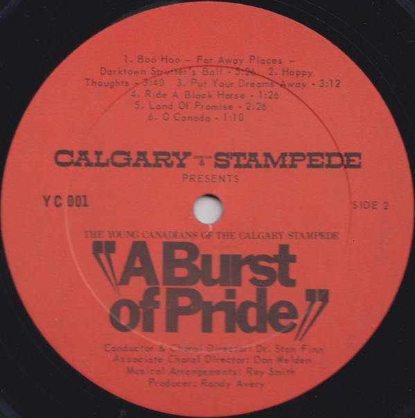 The Young Canadians Of The Calgary Stampede - A Burst Of Pride: (LP, Album) (Mint (M)) - Image 4