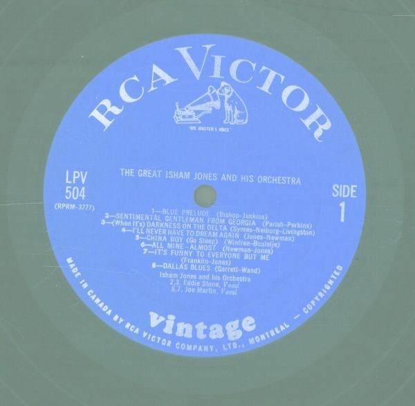 Isham Jones Orchestra - The Great Isham Jones And His Orchestra (LP, Comp) (Mint (M)) - Image 3