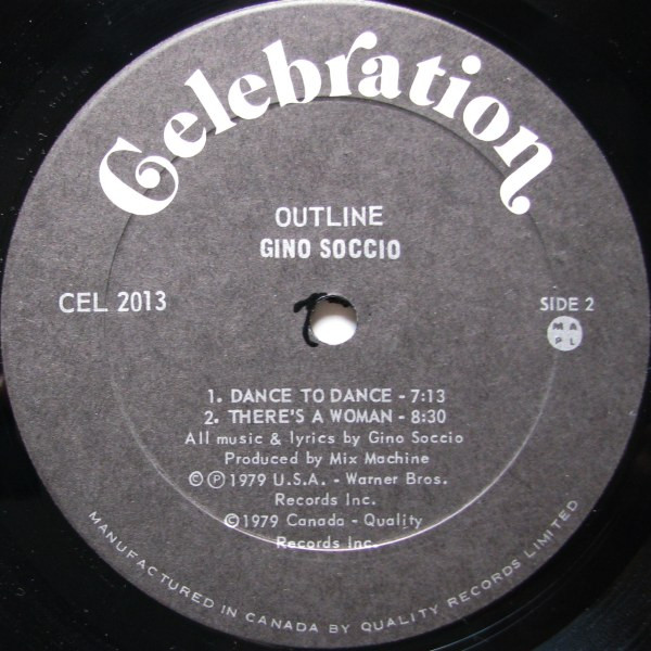 Gino Soccio - Outline (LP, Album) (Mint (M)) - Image 4