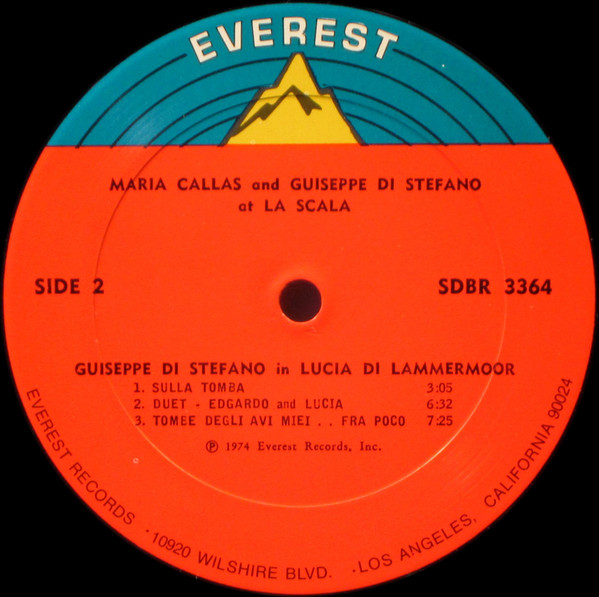 Maria Callas, Giuseppe di Stefano - Maria Callas And Giuseppe Di Stefano At La Scala (LP, Comp, Quad) (Mint (M)) - Image 4