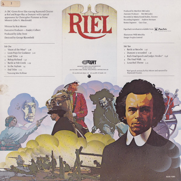 William McCauley - Riel: The Original Soundtrack Album (LP, Album) (Mint (M)) - Image 2