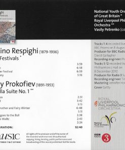 Alternative view of Ottorino Respighi, Sergei Prokofiev, Royal Liverpool Philharmonic Orchestra, National Youth Orchestra Of Great Britain, Vasily Petrenko - Respighi & Prokofiev (CD, Album) (Near Mint (NM or M-))