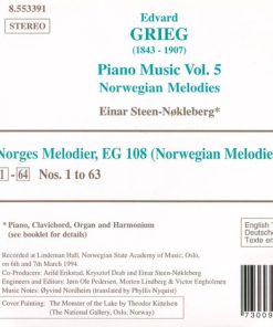Alternative view of Edvard Grieg, Einar Steen-Nøkleberg - Piano Music Vol. 5 (CD, Album) (Near Mint (NM or M-))