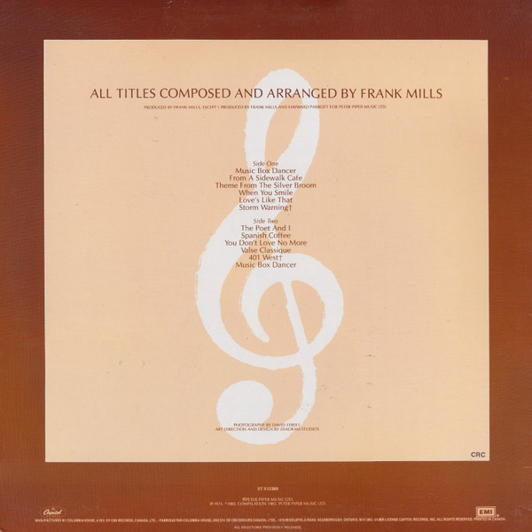 Frank Mills - Music Box Dancer (LP, Comp, Club) (Mint (M)) - Image 2