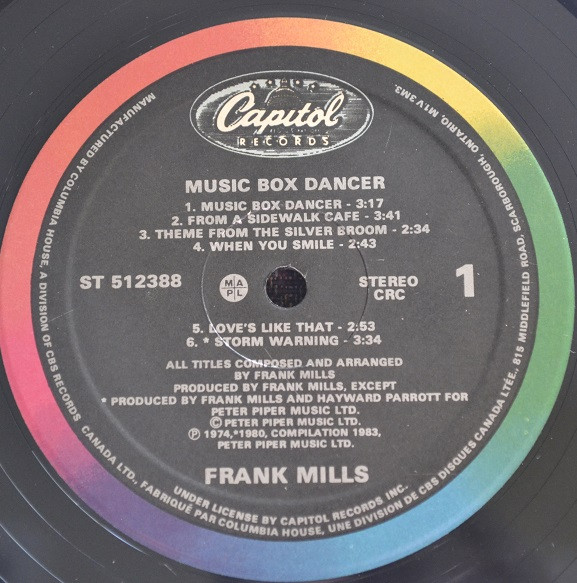 Frank Mills - Music Box Dancer (LP, Comp, Club) (Mint (M)) - Image 3