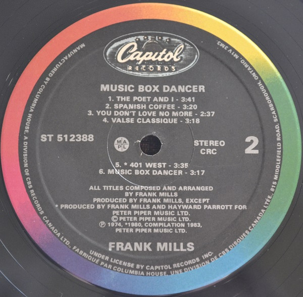 Frank Mills - Music Box Dancer (LP, Comp, Club) (Mint (M)) - Image 4
