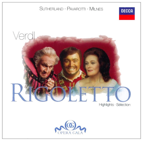 Giuseppe Verdi, Joan Sutherland, Luciano Pavarotti, Sherrill Milnes, Richard Bonynge - Rigoletto - Highlights (CD, Comp, Club) (Near Mint (NM or M-))