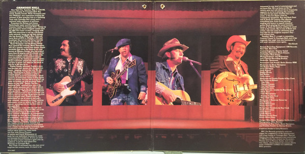 James M. Nederlander & Jim Halsey Present Roy Clark, Freddy Fender (2), Hank Thompson, Don Williams (2) - Country Comes To Carnegie Hall (2xLP, Album) (Mint (M)) - Image 2
