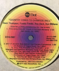 James M. Nederlander & Jim Halsey Present Roy Clark, Freddy Fender (2), Hank Thompson, Don Williams (2) - Country Comes To Carnegie Hall (2xLP, Album) (Mint (M)) - Image 4