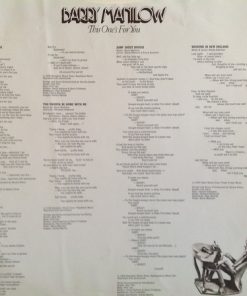 Alternative view of Barry Manilow - This One's For You (LP, Album) (Mint (M))