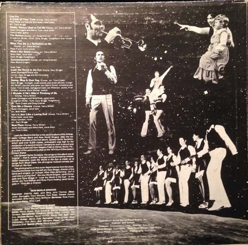 Ambassador College Band & New World Singers (2) - Look The World In The Eye (LP, Album) (Mint (M)) - Image 2