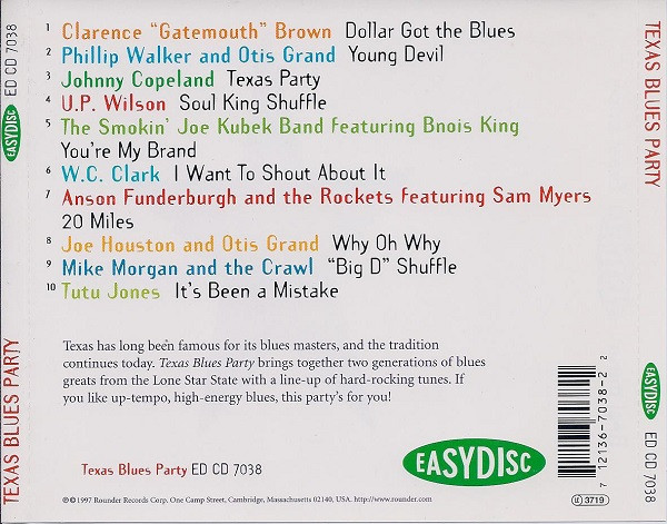 Various - Texas Blues Party (CD, Comp) (Near Mint (NM or M-)) - Image 2