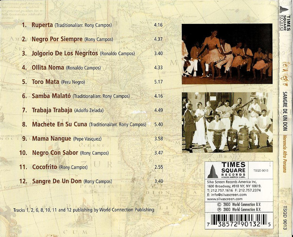 Perú Negro - Sangre De Un Don: Herencia Afro Peruana (CD, Album) (Near Mint (NM or M-)) - Image 2