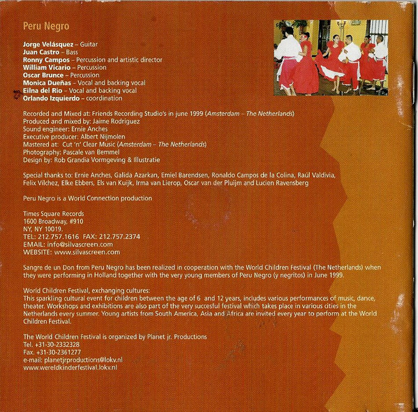 Perú Negro - Sangre De Un Don: Herencia Afro Peruana (CD, Album) (Near Mint (NM or M-)) - Image 4
