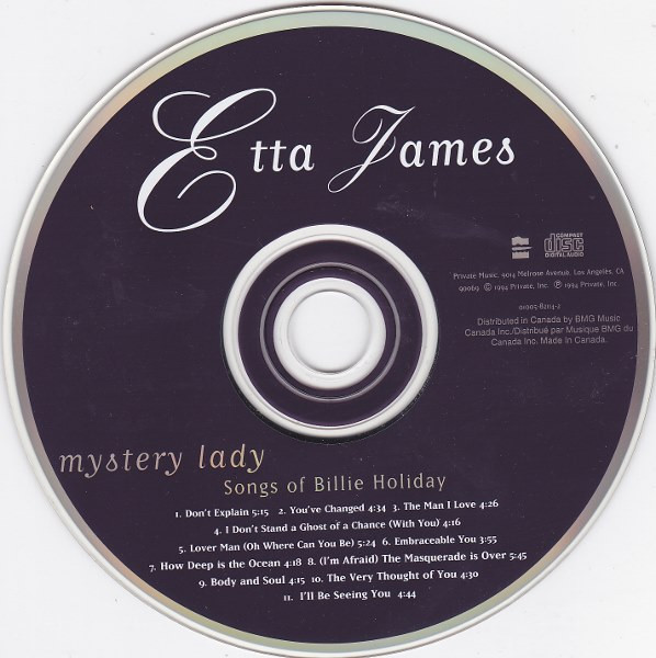 Etta James - Mystery Lady: Songs Of Billie Holiday (CD, Album) (Near Mint (NM or M-)) - Image 3