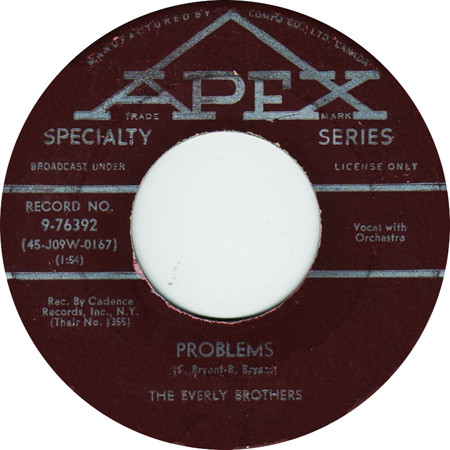 Everly Brothers - Problems (7", Single) (Very Good (VG))