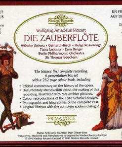 Alternative view of Wolfgang Amadeus Mozart - Sir Thomas Beecham, Berliner Philharmoniker - Die Zauberflöte (2xCD + Box) (Near Mint (NM or M-))