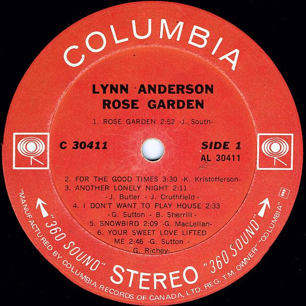 Lynn Anderson - Rose Garden (LP, Album) (Mint (M)) - Image 3