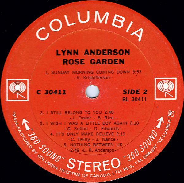 Lynn Anderson - Rose Garden (LP, Album) (Mint (M)) - Image 4