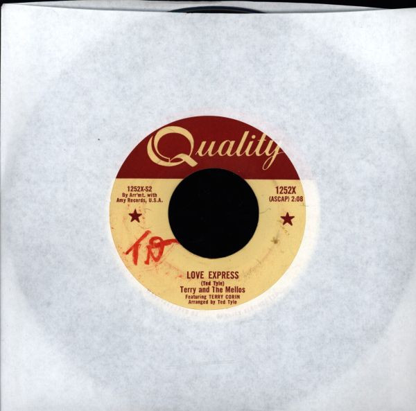 Terry And The Mellos - The Bells Of St Mary (7", Single) (Very Good (VG)) - Image 2