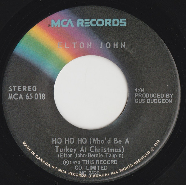 Elton John - Step Into Christmas (7", Single) (Near Mint (NM or M-)) - Image 2