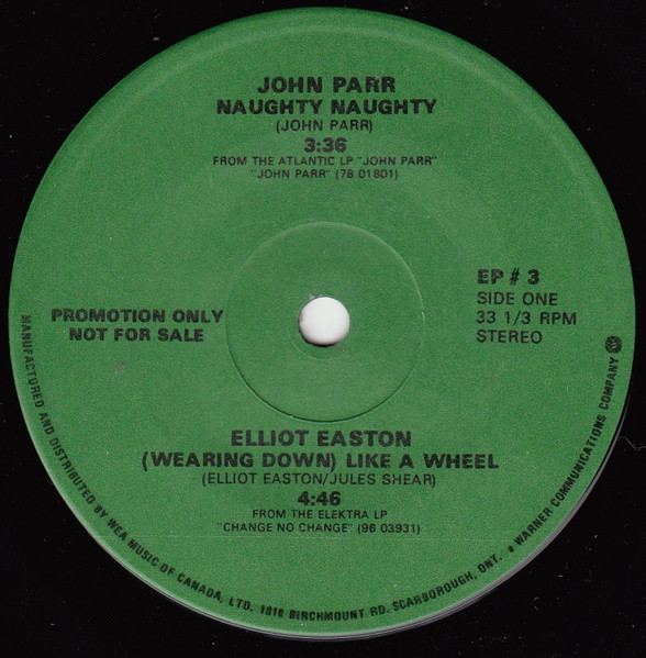John Parr / Elliot Easton / Loudness (5) / Los Lobos - Naughty Naughty / (Wearing Down) Like A Wheel / Crazy Nights / Don’t Worry Baby (7", EP, Promo) (Near Mint (NM or M-))