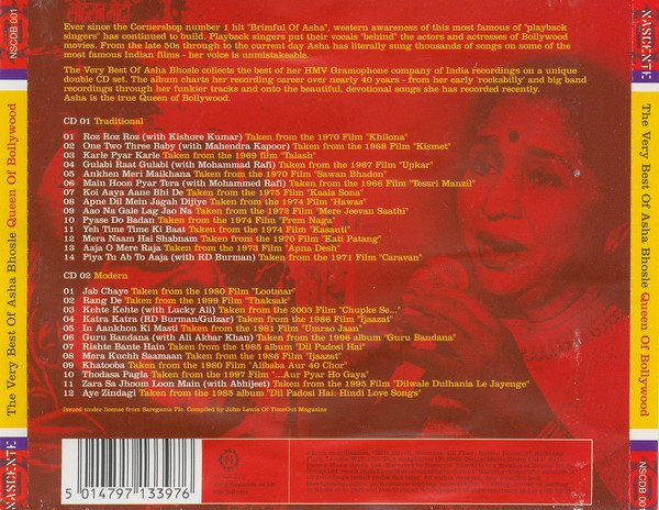 Asha Bhosle - The Very Best Of Asha Bhosle (The Queen Of Bollywood) (2xCD, Album, Comp) (Near Mint (NM or M-)) - Image 4