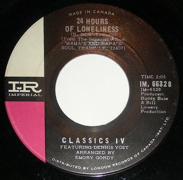The Classics IV Featuring Dennis Yost - Stormy (7", Single) (Near Mint (NM or M-)) - Image 2