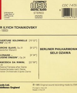 Alternative view of Seiji Ozawa, Berliner Philharmoniker, Pyotr Ilyich Tchaikovsky - "1812" (CD, Album) (Near Mint (NM or M-))