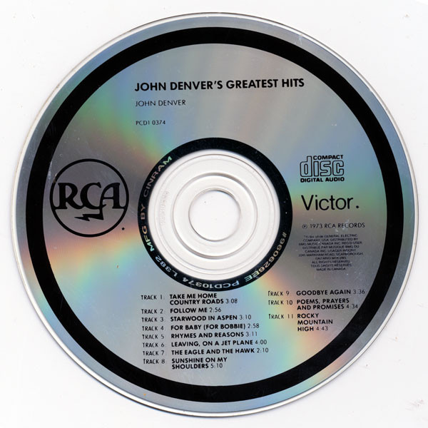 John Denver - John Denver's Greatest Hits (CD, Comp, RE) (Near Mint (NM or M-)) - Image 3