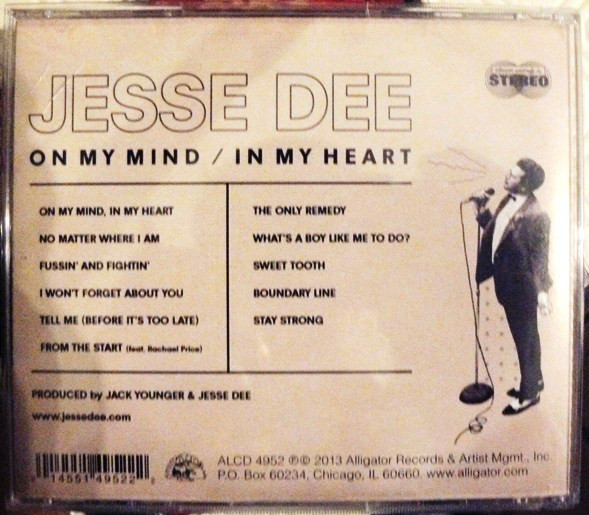 Jesse Dee - On My Mind / In My Heart (CD, Album) (Mint (M)) - Image 2