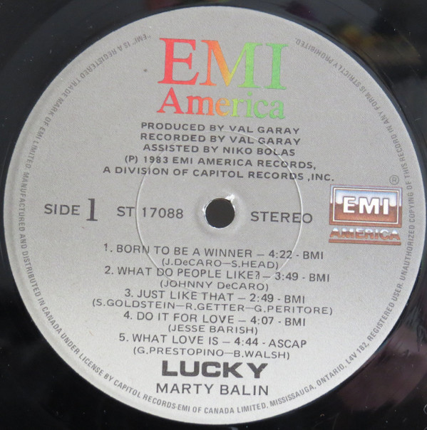 Marty Balin - Lucky (LP, Album) (Mint (M)) - Image 5