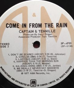 Captain And Tennille - Come In From The Rain (LP, Album) (Mint (M)) - Image 4