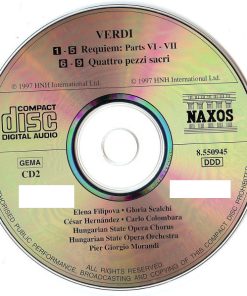 Giuseppe Verdi, Elena Filipova, Gloria Scalchi, César Hernández (3), Carlo Colombara, Hungarian State Opera Choir And Hungarian State Opera Orchestra, Pier Giorgio Morandi - Requiem (Quattro Pezzi Sacri) (2xCD) (Near Mint (NM or M-)) - Image 5